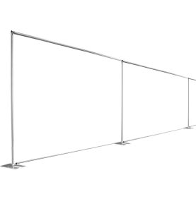 Pipe and Drape Room Divider Kit (Temporary Wall 50ft Wide)